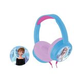 Kazan Hobi Kablolu Frozen Karlar Ülkesi Anna Elsa Çocuk Kulaklığı Lisanslı DY-6513-FR2 11 Adet Sticker ile Birlikte - Çok Renkli