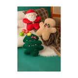 Kazan Hobi Kadife ve Uzun Tüylü Noel Baba Yılbaşı Şapkası - 10 cm - Çok Renkli