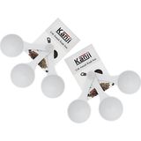 Kazan Hobi Kanji 6'lı Beyaz Ölçü Kaşığı Seti (2 x 3’lü Takım) – 30 ml Plastik Gıda Ölçüm Kaşığı – Kahve, Mama, Baharat ve Toz Karışımlar Için Gıda Temasına Uygun Pratik Plastik Kaşık