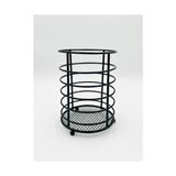 Kazan Hobi Kaşıklık; Metal Masa ve Tezgah Üstü Dikey ve Kalemlik Siyah, Çok Amaçlı Organizer, Mutfak Kaşıklık, Ofis Kalemlik, Modern Dekoratif Stand, Dayanıklı Metal Tasarım