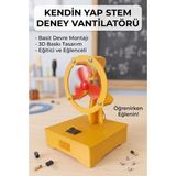 Kazan Hobi Kendin Yap Stem Deney Vantilatörü - Basit Elektrik Devresi Eğitim Seti (Dayanıklı Plastik Gövde)