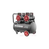 Kazan Hobi Kobb KBK50S2 4.0hp 50LT 8bar Çift Motorlu Yağsız Sessiz Taşınabilir Hava Kompresörü