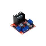 Kazan Hobi L298N Voltaj Regulatörlü Çift Motor Sürücü Kartı(Kırmızı Pcb) - Çok Renkli
