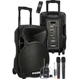 Kazan Hobi Lastvoice LS-P1912EX Portatif Taşınabilir 3 Mikrofonlu Seyyar Ses Sistemi 12 Inç 800 Watt