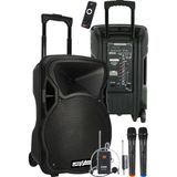 Kazan Hobi Lastvoice LS-P1915EX Portatif Taşınabilir 3 Mikrofonlu Seyyar Ses Sistemi 15 Inç 1200 Watt