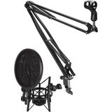 Kazan Hobi Lastvoice NB40 Masa Mikrofon Standı (Sehpa) + SH-101 Pop Filtre ve Shock Mount Set
