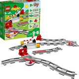 Kazan Hobi LEGO Duplo Tren Rayları 10882-2 Yaş ve Üzeri Çocuklar Için Duplo Setleriyle Uyumlu Tamamlayıcı Eğitici Oyuncak Yapım Seti (23 Parça)