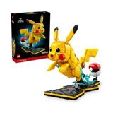 Kazan Hobi LEGO Pokémon Pikachu ve Poké Topu 72152 - Yetişkin Kadınlar ve Erkekler Için Yıldırım Standı Içeren Duruşu Ayarlanabilir Dekoratif Koleksiyonluk Model Yapım Seti, Hediye Fikri (2050 Parça) - Çok Renkli
