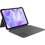 Kazan Hobi Logitech Combo Touch 11 Inç iPad Pro M4 ile Uyumlu Türkçe Klavyeli Tablet Kılıfı - Gri
