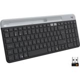 Kazan Hobi Logitech K580 Ince Çoklu Cihaz Özellikli Kablosuz Klavye, Kompakt Modern, Telefon Tutucu, 24 Ay Pil Ömrü, 10 M Kullanım Mesafesi, Bluetooth Türkçe Q Klavye, Siyah