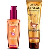 Kazan Hobi L’oréal Paris Elseve Mucizevi Yağ Saç Güzelleştirici Krem 150 ml - Kuru ve Sert Saçlar & Elseve Dream Long Mükemmel Düz Pürüzsüzleştirici Serum Saç Bakım Seti