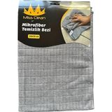 Kazan Hobi Miss Clean Mikrofiber Kareli Yüzey Cam Temizlik Bezi 50X70 cm Süper Emici - 320 Gr. - Gri - 1 Adet Gri