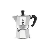 Kazan Hobi Moka Express 130 ml Ocak Üstü Espresso Pişirici; 3 Fincan, Gümüş Renk, Alüminyum Gövde, Patentli Güvenlik Valfi, Indüksiyon Hariç Tüm Ocaklara Uygun - Renkli