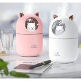 Kazan Hobi Netavantaj Oto ve Ev Kedi Karakterli Rgb Ledli Hava Nemlendirici Buhar Makinesi Beyaz