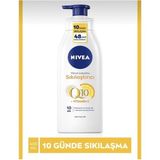 Kazan Hobi Nıvea Q10 Sıkılaştırıcı Vücut Losyonu C Vitamini Pump 400 Ml,10 Günde Sıkılaşmış ve Esnek Cilt