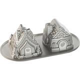 Kazan Hobi Nordic Ware Düet Tavası Zencefilli Kurabiye Evi, Alüminyum, Gümüş, 5 Kap