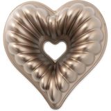 Kazan Hobi Nordic Ware, Nordicware 55548 Kek Kalıbı, Kalpli Çelenk, Alüminyum Döküm, Hacim: 2.5lt, 55548AMZ, Gümüş