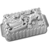 Kazan Hobi Nordic Ware Pişirme Kalıbı Santa's Sleigh Loaf Tava Alüminyum Gri, 26,1 cm x 14,5 Cm, Nw 90848