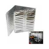 Kazan Hobi Ocak Yağ Sıçrama Koruyucu Alüminyum Folyo Plaka, 83X32.5 cm - 10 cm