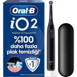 Kazan Hobi Oral-B Io2 Siyah Şarjlı/elektrikli Diş Fırçası, 1 Fırça Başlığı, Tek Şarjda 4 Haftaya Varan Kullanım, Seyahat Kabı