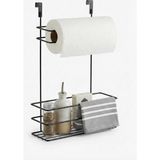 Kazan Hobi Orret Home Dolap Içi Asılabilir Metal Kağıt Havluluk ve Deterjan Sepeti Organizer – Dolap Kapağına Asılabilir Kağıt Havlu Askılığı, Deterjan Düzenleyici Raf, Mutfak ve Banyo Kapak Içi Metal Organizer
