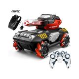 Kazan Hobi Oyuncak, Uzaktan Kumandalı Drift Tank 1:14 Rc Askeri Araç, Su Mermili Water Bomb, 4WD Off Road, 360° Hareket, Buhar Efektli, Işıklı Sesli, El Hareket Sensörlü Bileklik Kumandalı Şarjlı - Renkli