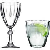 Kazan Hobi Paşabahçe Su Bardak Seti Diamond Kadehli Su Bardağı Takımı 24 Parça