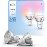 Kazan Hobi Philips Hue Essential 4.7W GU10 345 Lumen Renkli Akıllı Spot Ampul (2'li Ekopaket) - 15.000 Saat Ampul Kullanım Ömrü