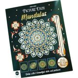 Kazan Hobi Picture Etch Mandala Kazımalı Boyama Seti – 8 Adet Mandala Panel