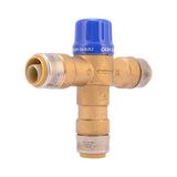 Kazan Hobi Pirinç Tesisat Armatürü, 24549, Sharkbite Doğrudan Bağlantılı 3/4 Inç HG110-D Termostatik Karıştırma Vanası