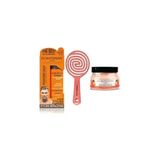 Kazan Hobi Pudra Toz Wax Turuncu 20 G+ 3 Boyutlu Saç Fırçası + Faceandbody Scrub Çilekli 350 ml Pembe - Çok Renkli