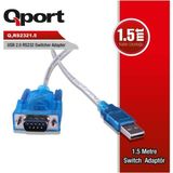 Kazan Hobi Qport Q RS2321.5 USB 2.0 Dan RS232 Portuna ve Parelel Porta 1 .5 Metre Çevirici Kablo