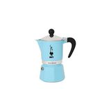 Kazan Hobi Rainbow: 3 Cups Ocak Üstü Espresso Pişirici; 130 Ml, Açık Mavi Renk, Alüminyum Gövde, Patentli Güvenlik Valfi, Tüm Ocak Türleri Için Uygundur (Indüksiyon Hariç) - Renkli