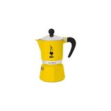 Kazan Hobi Rainbow Ocak Üstü Espresso Pişirici, 6 Fincan, 250 Ml, Sarı Alüminyum Gövde; Indüksiyon Hariç Tüm Ocaklarla Uyumlu - Çok Renkli