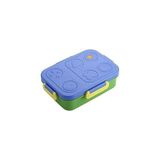 Kazan Hobi Renkli Desenli Beslenme Kutusu - 830 ml 3 Bölmeli Çocuk Beslenme Kabı Pp (Mavi)