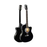 Kazan Hobi RG-560BK Siyah Elektro Akustik Gitar Full Set, Ekolayzerli, 40 Inç, 4/4, Yetişkin - Çok Renkli