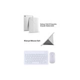 Kazan Hobi Samsung Galaxy Tab S11 11INÇ 2025 ile Uyumlu Kılıf, Kalem, Bluetooth Klavye ve Mouse Seti, Standlı X736 X730, Gri - Çok Renkli