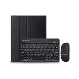 Kazan Hobi Samsung Tab A8 X207 X200 10.5 Inch Tablet Bluetooth Klavye ve Mouse + Standlı Kılıf - Bkk6 - Çok Renkli