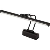 Kazan Hobi Sekatech Siyah Kasa LED Flüt Resim Aplik | 6W | 3200K Gün Işığı | 35CM | Duvar Tipi Ayna/tablo Üstü Dekoratif Işık | IP20 Iç Mekan Kullanım