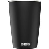 Kazan Hobi Sıgg Neso Cup Black Termos Kupa (0,3 L), Zararlı Madde Içermeyen ve Yalıtımlı Kahve Kupası, Coffee To Go Kupa, 18/8 Paslanmaz Çelik, Seramik Pure Ceram Kaplamalı