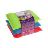 Kazan Hobi Sihirli Fileli Bez Bulaşık Süngeri 3'lü Set, 1 Paket - 10 cm