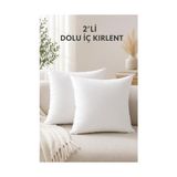 Kazan Hobi Silikon Elyaf Dolgulu 2'li Kırlent Iç Yastık Dolgusu - 10 cm - Çok Renkli