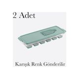 Kazan Hobi Silikon Tabanlı Plastik Buz Kalıbı, 2 Adet, Bpa Içermez