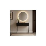 Kazan Hobi Siyah Metal Ayaklı Modern Dresuar; 80X20X20 Cm, Suntalam, Minimalist Antre ve Salon Konsol Dolabı - Çok Renkli