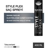 Kazan Hobi Syoss Style Plex 48 Saat Extra Güçlü Saç Spreyi No:4, 400 ml
