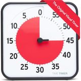 Kazan Hobi Tıme Tımer Orijinal Medium 19X19CM - 60 Dakika Görsel Analog Zamanlayıcı Saat - Isteğe Bağlı Akustik Alarm (Ses Kontrolü) Yüksek Sesli Tıklama Yok; Zaman Yönetimi Cihazı (Siyah)
