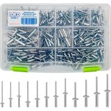 Kazan Hobi Toko Hobi-4 Alüminyum Pop Perçin Seti 411 Parça 13 Çeşit Organizer Takım Çantalı