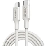Kazan Hobi Ugreen Usb-C 60W 3A Qc Pd Örgülü Hızlı Şarj Kablosu, 2 Metre, Beyaz, 35254