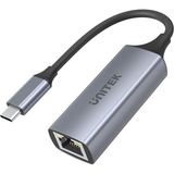 Kazan Hobi Unitek Usb-C Gigabit Ethernet Adaptörü │ USB Tip C RJ45 Lan Ethernet 10/100/1000 Mbps Dönüştürücü│ USB 3.0 5 Gbps │ Alüminyum, Kablo 12 cm │ Neztweradapter Win, Mac, Linux│plug&play