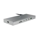 Kazan Hobi USB 4 Dock, Oyun ve Üretkenlik Için 14 Bağlantı Noktalı Yüksek Hızlı Dock, Çift Ekran Desteği, Cihaz Şarjı (3x Usb-C, 5x Usb-A, Hdmı, Displayport, Gigabit Ethernet), Beyaz - Renkli